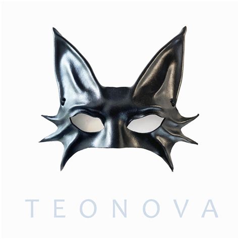 Black Cat Leather Mask By Teonova By Teonova On Deviantart
