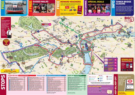 Big Bus London Printable Map