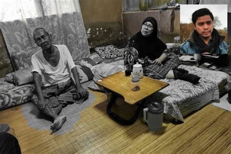 Aku lalu duduk disampingnya dan memegang tangannya. Tak Sempat Tunaikan Hasrat Terakhir Pak Saman.. Cikgu Luah ...