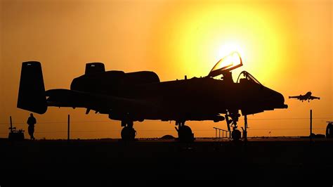 Aircraft Under The Sunset Military Aircraft Hd Wallpaper Fifth Series
