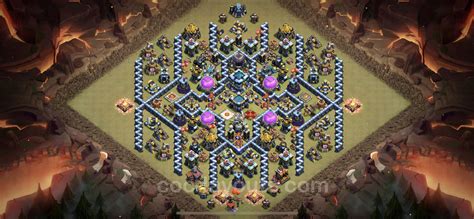 Best Anti 2 Stars War Base Th13 With Link Hybrid 2023 Town Hall