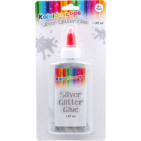 Kaleidoscope Silver Glitter Glue Big W