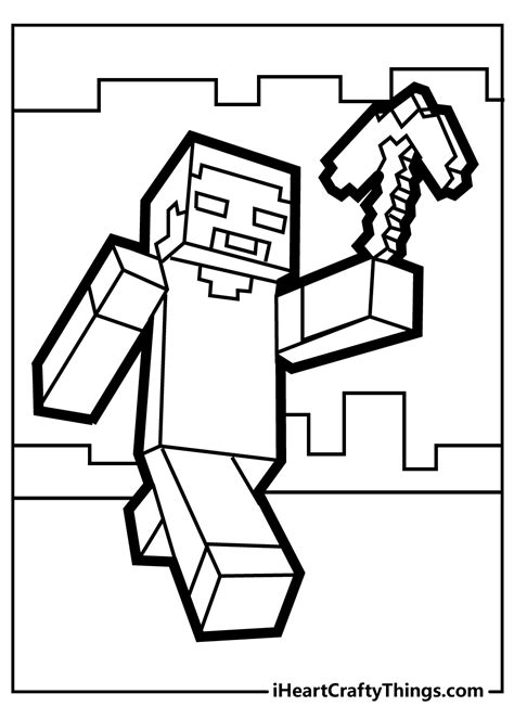 Minecraft coloring pages (updated 2021)