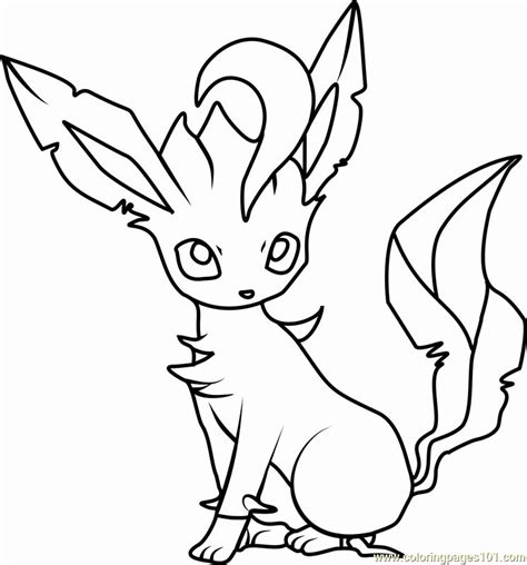 Coloring Pages Pokemon Pikachu Awesome Pokemon Coloring Pages Leafeon