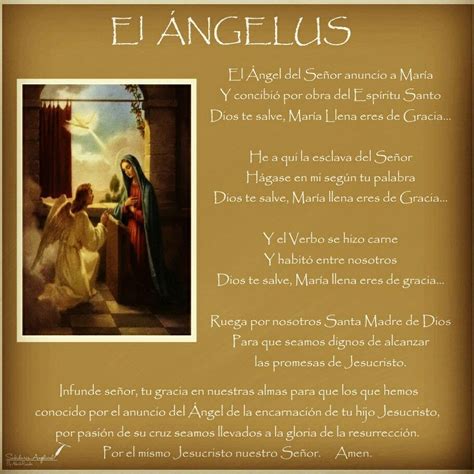 Oracion Del Angelus Para Imprimir