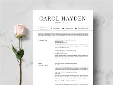 One that will make your cv highly effective in today's market. Resume Template 2 pages CV | Templates, Resume templates ...