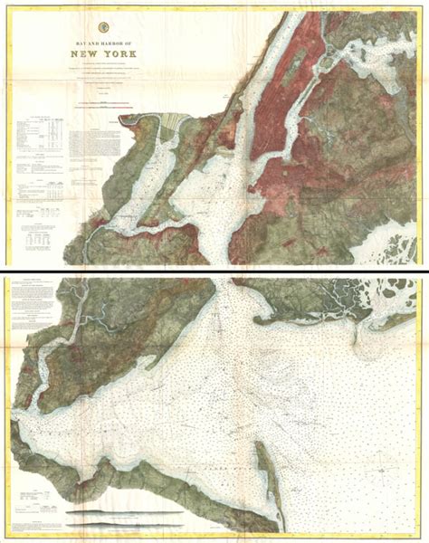 Bay And Harbor Of New York Geographicus Rare Antique Maps