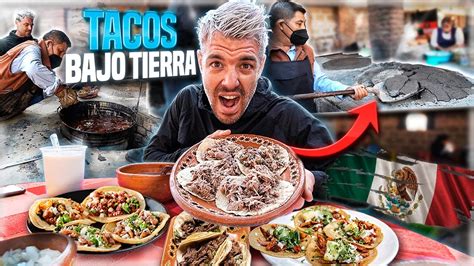 Comiendo En Buffet De Tacos Barbacoa Mexicanos 🌮 Cocinados Bajo
