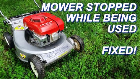 Lawn Mower Stopped Running While Being Used Youtube