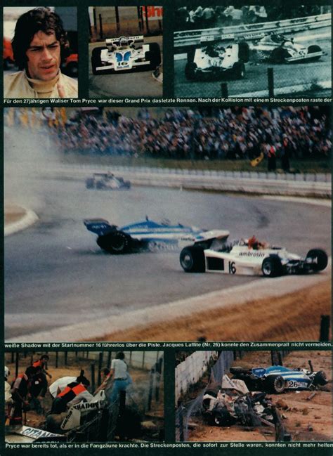 Tom Pryce 1977 South African Grand Prix Kyalami Auto Da Corsa Auto