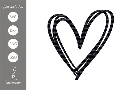 Sketched Heart Svg Cut Files Illustrations Design Bundles
