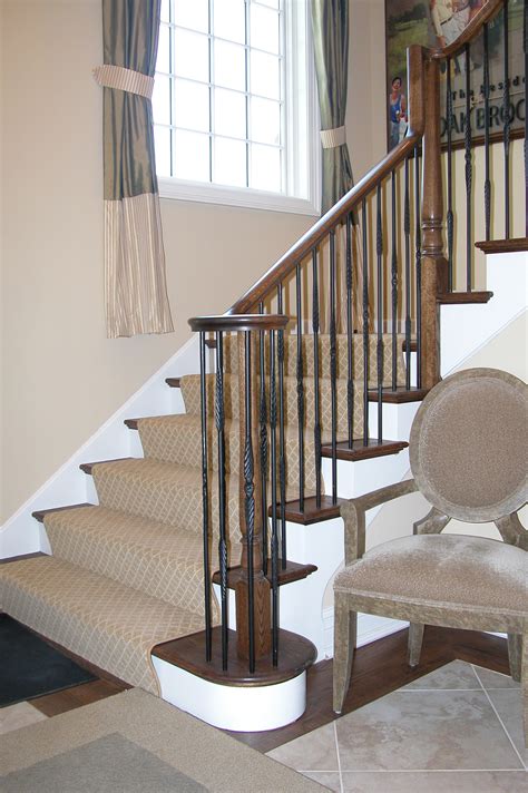 This safety feature also gives stairs a visual presence and can make a staircase a work of art. Round Series Feathered Balusters - House of Forgings | Stair and Railing Products