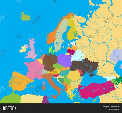 Political Map Europe Vector And Photo Free Trial Bigstock