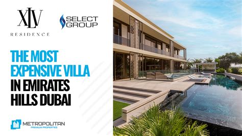 Select Group Xlv Residence Villa For Sale In Emirates Hills Dubai