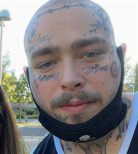 Post Malone Debuts New Massive Skeleton Tattoo On Freshly Shaved Head