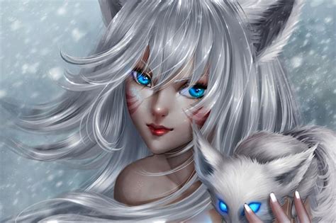 Rule Girls Blue Eyes Blush Breasts Cat Ears Cat Girl Female Iri My