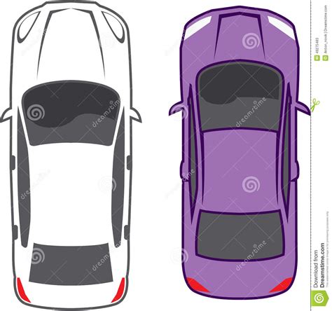 Cars Top View stock vector. Illustration of design, illustration - 49275483