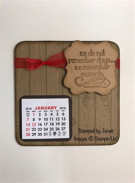 Magnetic Calendar Magnetic Calendar Image C 9 And 10 Stampin Up