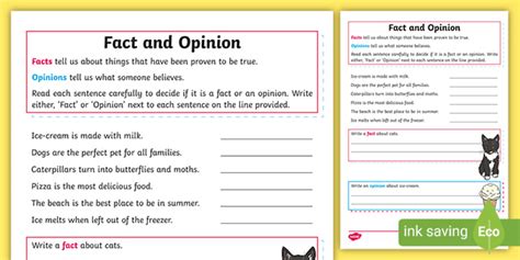 Fact Vs Opinion Activities For Middle School Best Games Walkthrough