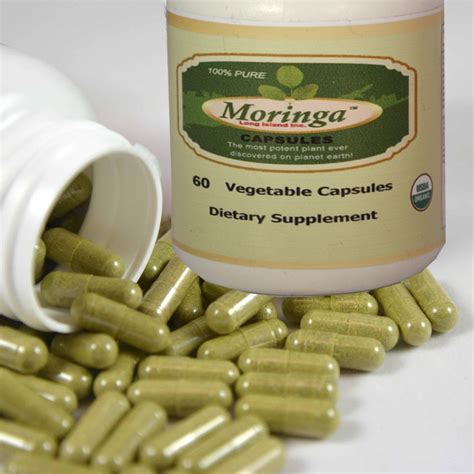 Organic Moringa Capsules 60 Vcaps Zildek Nutrition