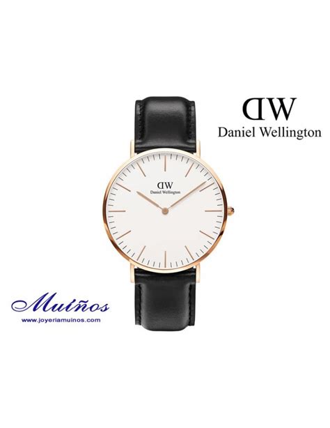 reloj daniel wellington classic sheffield hombre 40mm color oro rosa