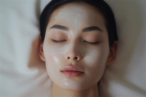 Premium Ai Image An Asian Woman Doing Facial
