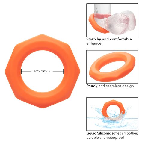 Alpha Liquid Silicone Sexagon Ring Sex Toy Store For Adults