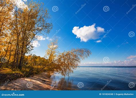 Autumn Landscape Ob Reservoir Novosibirsk Region Berdsk Siberia