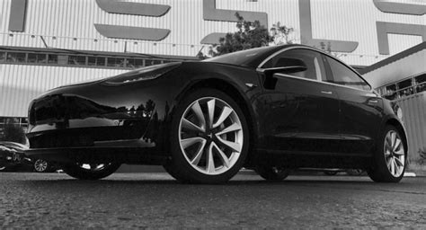 First Production Tesla Model 3 Rolls Out Of Fremont Factory Carscoops
