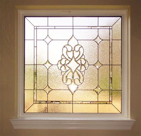 Contemporary stained glass bathroom window winter garden fl. Bathroom Leaded & Beveled Glass | Window stained, Glass ...