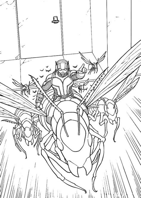 Ant-Man coloring pages to download and print for free