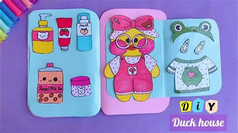 Paper Dolls Diy Diy Paper Paper Crafts Origami Duck Duck Mask Duck