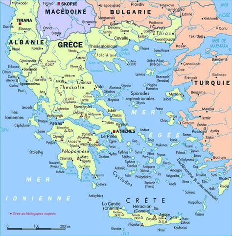 Mapa Grecji Szczegółowa Mapa Grecji Europa Południowa Europa