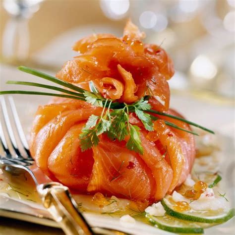 Ballotin de saumon fumé à lavocat et aux herbes Recette