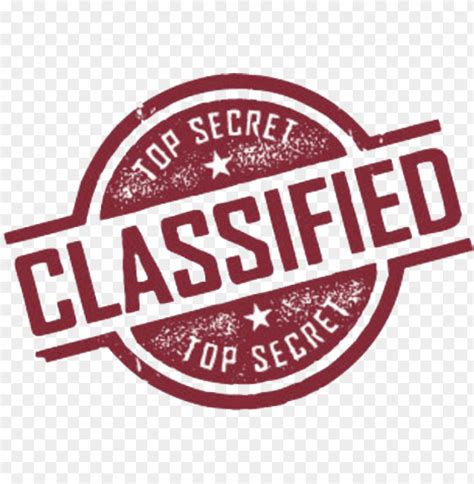 Classified Stamp Top Secret Classified Logo Png Image With