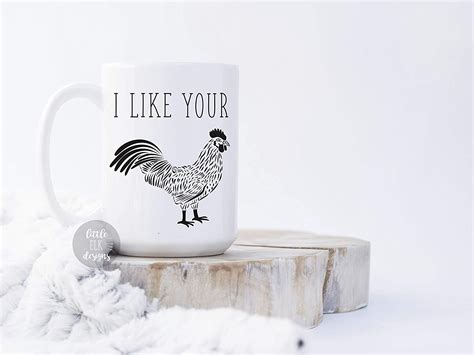 I Like Your Cock Ceramic Coffee Mug Large 15 Oz White