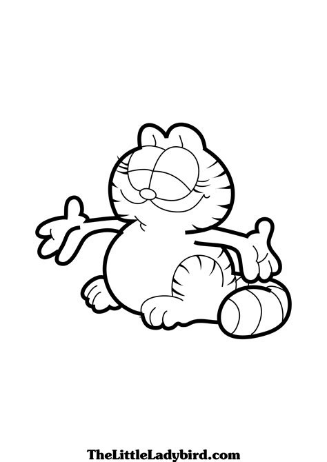 Garfield And Odie Coloring Pages At Free Printable