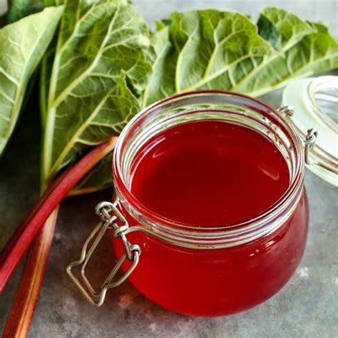 Homemade Rhubarb Syrup Is An Easy And Delicious Way To Use Fresh Rhubarb