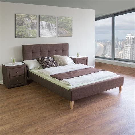 Wertvolle momente, die sie erden. Polsterbett Stoffbett Ehebett Bettgestell 140 x 200 cm ...