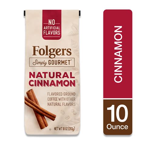 Folgers Simply Gourmet Natural Cinnamon Flavored Ground Coffee With