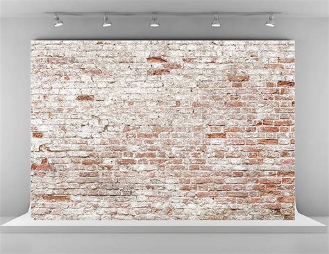 Kate 8x8ft Microfiber Rustic Brick Wall Backdrops For