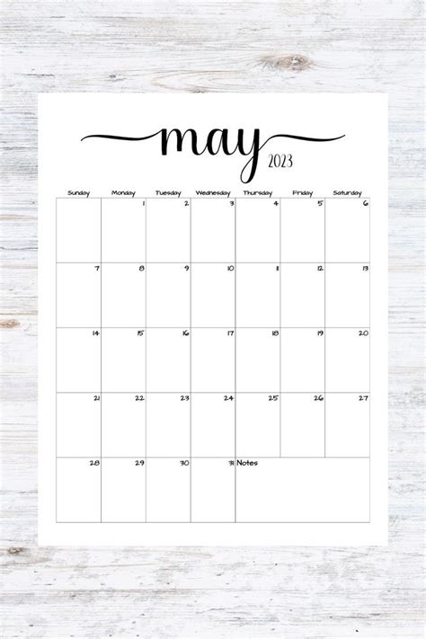 Fillableeditable May 2023 Calendar May 2023 Calendar Etsy
