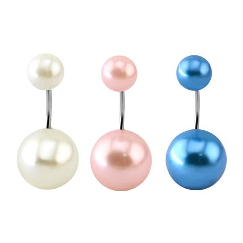 Pearl Belly Piercing Surgical Steel Belly Button Rings Sexy Navel Belly Ring Women New Fashion