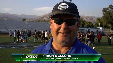 Rise player development coaches follow a proprietary training curriculum that covers technical, tactical, physical, and mental themes which are essential to a player's full development. City of San Bernardino Sports Weekly:FOOTBALL-San Gorgonio Football Coach Rich McClure Rich ...