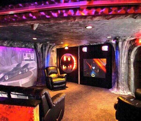 Bat Cave Batman Man Cave Cool Basement Ideas Batcave Room