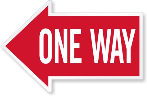 One Way Signs Fast Shipping