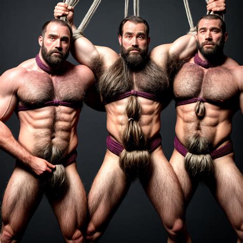 Free Ai Image Generator High Quality And 100 Unique Images Ipic Ai — Hairy Men Tied