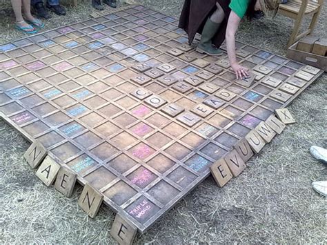 Giant Scrabble At Leave No Trace