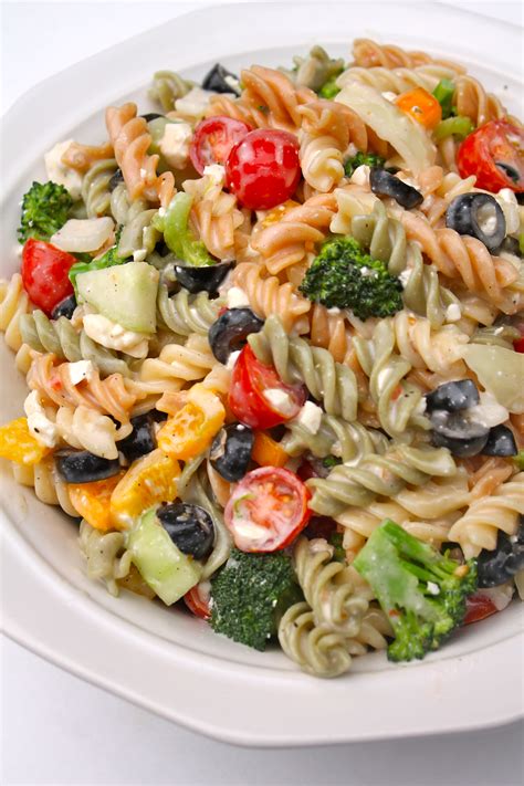 Tri Color Pasta Salad Recipe With Mayo