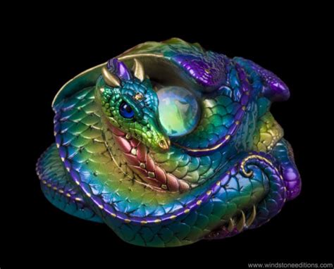 Coiled Dragon Rainbow Windstone Editions